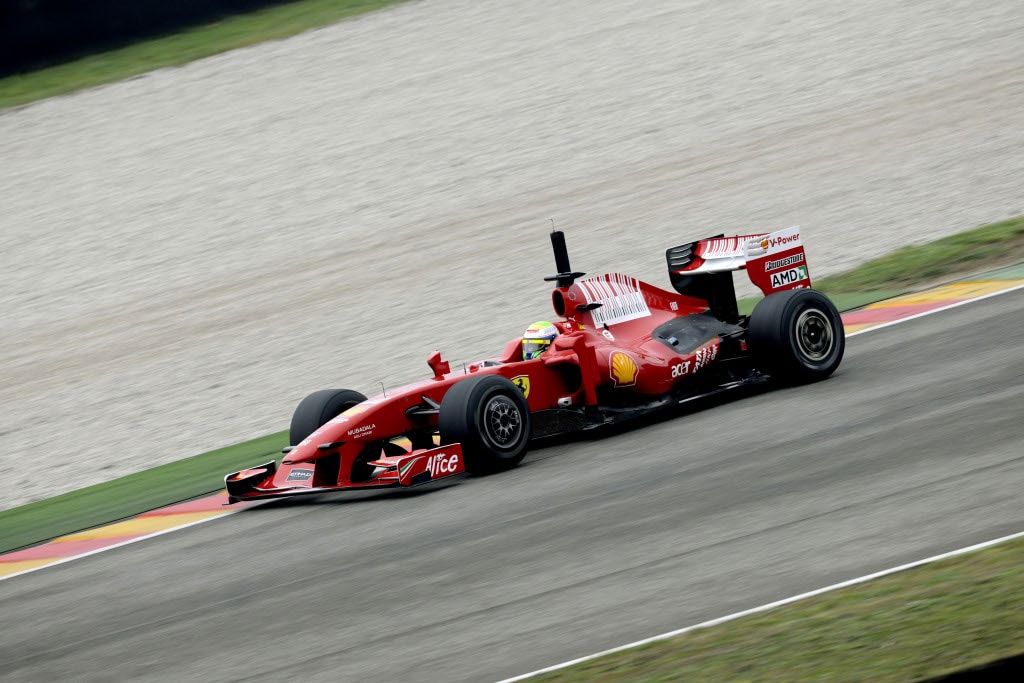 Felipe Massa testing the Ferrari F60