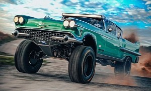 “Baja” Cadillac Series 62 Mates Late 1950s Tailfins With Trophy Truck Capability