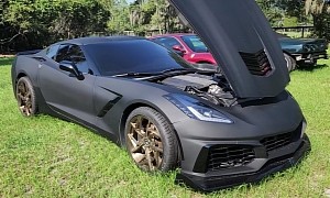 Bank Repo C7 Corvette Stingray With Matte Black Finish and Bronze Wheels, Hit or Miss?