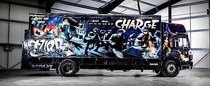 Volvo FL6 truck by Banksy