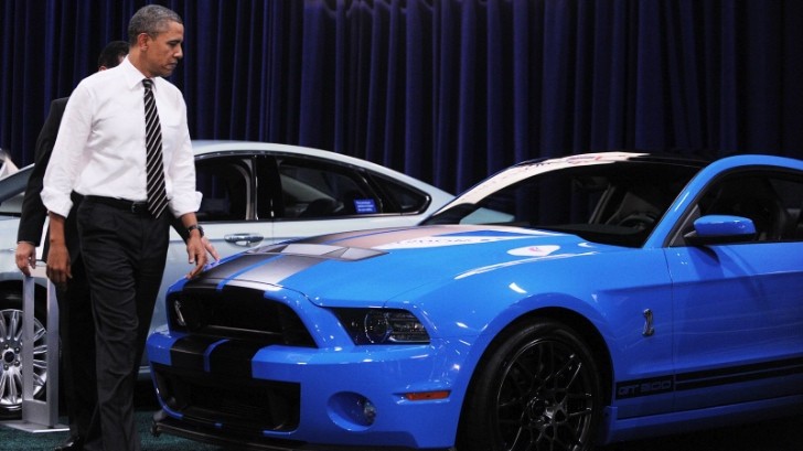 Barack Obama and 2013 Shelby GT500