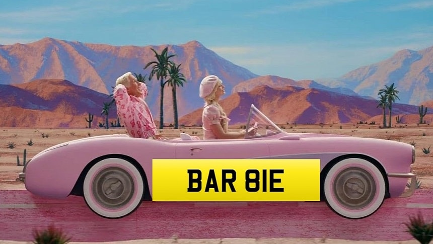 Barbie-inspired vanity plate is set to break a national record for most expensive