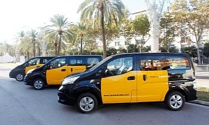 Barcelona and Madrid Receive Their First Nissan All-Electric Taxis