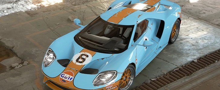 Barn find livery for the Ford GT in GTS