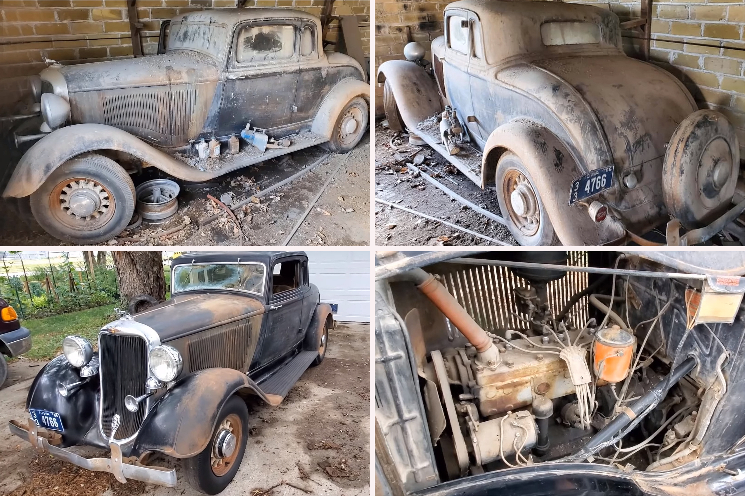 Barn-Discovered 1933 Dodge Coupe Seems to be Unimaginable After First Wash in 58 Years