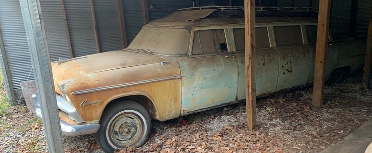 1955 Plymouth Belvedere limo barn find
