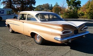Barn-Found 1959 Chevy Biscayne Has the Magic Package, All-Original, One Owner, Top Shape