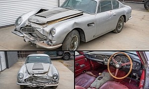 Barn-Found 1969 Aston Martin DB6 Needs a Nose Job, It's the Cheapest You Can Buy
