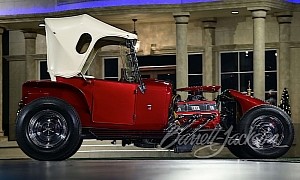 Barris 1927 Ford T Plus 2 Hot Rod Has Exposed Corvette Heart Beating for It