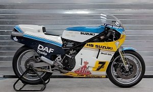 Barry Sheene's 1983 Heron Suzuki RG500 Grand Prix Bike Spotted on Ebay