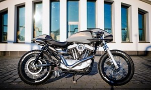 ‘BAR!STA’ Custom Harley Davidson XL1200C Isn’t Your Ordinary Cafe Racer