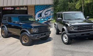 Base Ford Bronco Lifted on 35s Has Golden Wheels to Show Sasquatch Is Over-Hyped