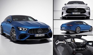 Base Mercedes-AMG GT 4-Door Coupes Look Like the V8s, But They're Still Six-Cylinders