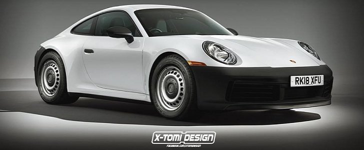 Base-Spec 2020 Porsche 911 Render