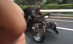 Batman Exists, He Was Spotted Driving a Batpod on a Japanese Highway