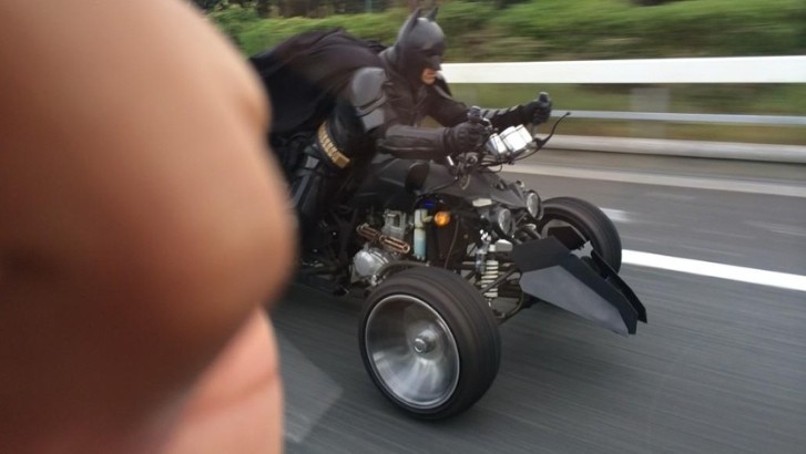 Batman Exists, He Was Spotted Driving a Batpod on a Japanese Highway 