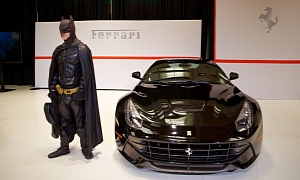 Batman Likes the Ferrari F12 Berlinetta