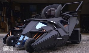 Batman's Tumbler Batmobile Turned into Baby Stroller