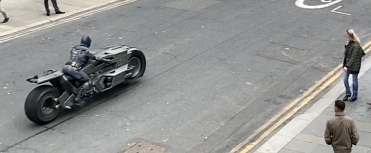Batman's Bicycle on the set of The Flash in Glasgow, Scotland