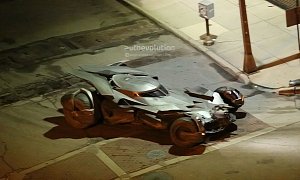 Batmobile from New Batman vs Superman Movie Revealed During Detroit Shooting