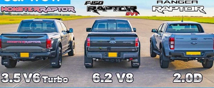 Battle of the Raptors: 520 HP EcoBoost Drag Races Old V8 Raptor and Ranger Raptor