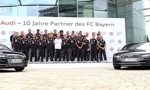 Bayern Munchen Players Receive Their Audis for 2012