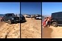 Beached Mercedes G-Wagen Puts the 'S' in Stupid Utility Vehicle, Defender to the Rescue