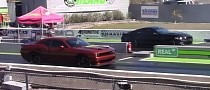 Beastly Challenger Hellcat Drags Charger, Mustang GT, Easily Shows Them Who's Boss