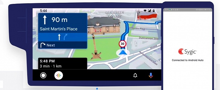 Navegación GPS Sygic en Android Auto