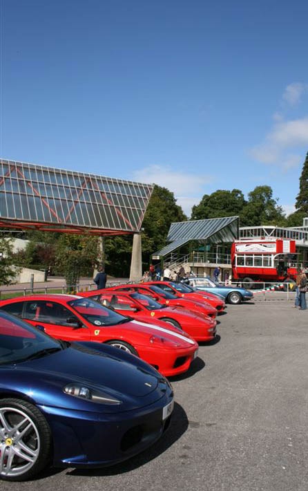 Ferraris in the Beaulieu Arena