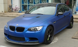 Beautiful BMW E90 M3 Is Frozen Blue in China