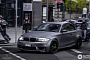 Beautiful Matte Grey BMW 1M Coupe Spotted in Germany