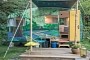 Beautifully-Painted Vintage Camper Is a Bright, Colorful Home Inside and Out