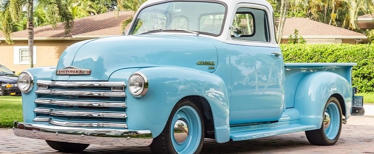 383-Powered 1950 Chevrolet 3100 5-Window Pickup on Bring a Trailer