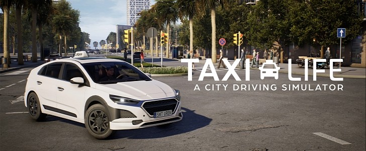 Taxi Life: A City Driving Simulator key art