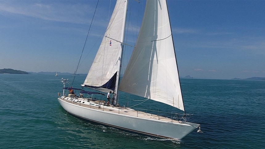 Aspiration is a 1988 Nautor Swan racer-cruiser with a classic style