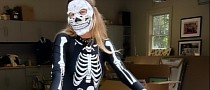 Behati Prinsloo Accessorizes Skeleton Halloween Costume With Super73-R Brooklyn