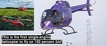 Bell 505 Helicopter Flies on 100% Pure SAF With No Engine Modifications, And That’s Huge