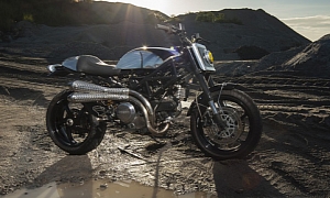 Benjie's Steampunk Mirror Ducati Monster