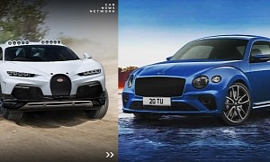 Bentley Beetle and Bugatti Chiron Safari Will Easily Deliver a CGI Mashup Blast