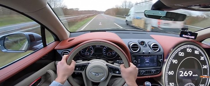 Bentley Bentayga Diesel Autobahn acceleration