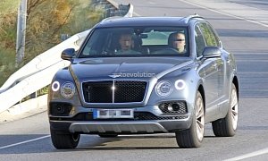 Bentley Bentayga Diesel Spotted on the Road, Looks Ready for Paris Debut
