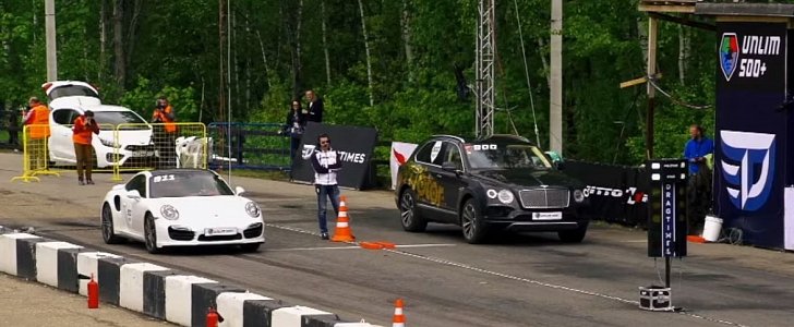 Bentley Bentayga Drag Races Porsche 911 Turbo