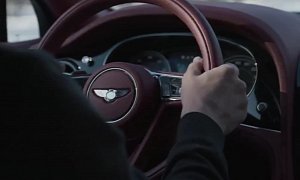 Bentley Bentayga SUV Teased Again, Steering Wheel and Instrument Panel Show Up