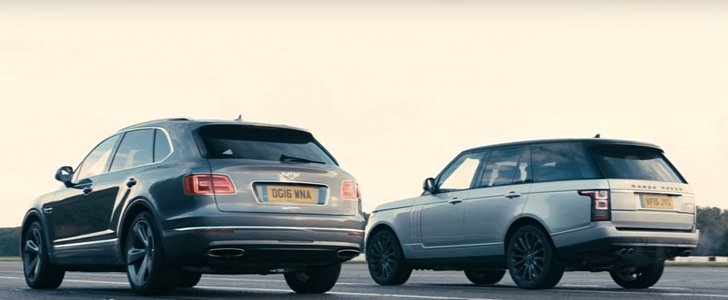 Bentley Bentayga vs Range Rover SVAutobiography Drag Race