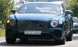 Bentley Continental GT PHEV Spied With "12" Badges, Production-Ready Look