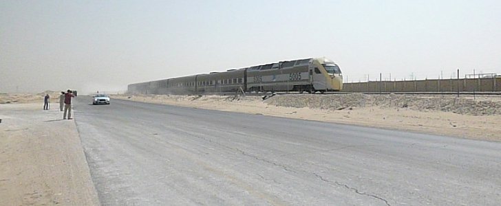 Bentley Continental GT Races Saudi Arabia’s Desert Train