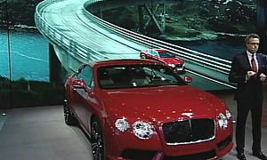 Bentley Continental GT V8 Detroit Debut Video