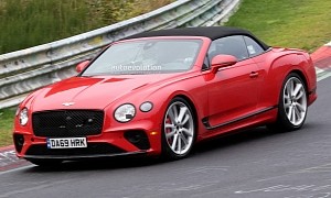 Bentley Continental GTC Is Red With Anger for Getting a Plug-In Hybrid Powertrain