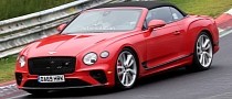 Bentley Continental GTC Is Red With Anger for Getting a Plug-In Hybrid Powertrain